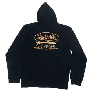 Von Dutch Kustom Cycles Las Vegas Zip-Up Hoodie in Black - S